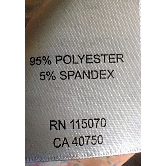 Nina Leonard Floral Print Wrap Top Women's‎ Medium Short Sleeve Blouse - Picture 4 of 5